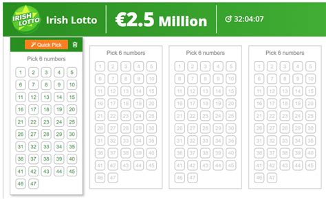 irish lottery bets